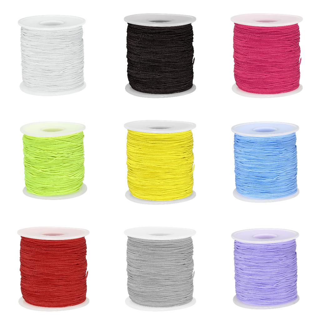 Uxcell Elastic Cord Stretchy String 0.8mm 109 Yards for Crafts Jewelry Making Bracelets Necklaces Beading DIY