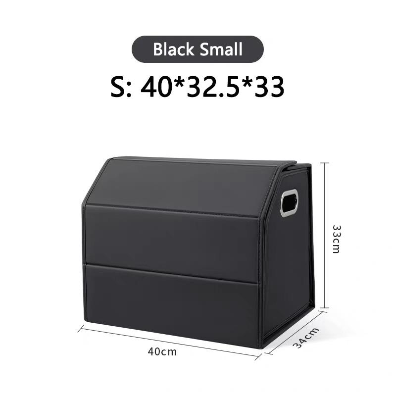 Car Trunk Storage Box Organizer For Tesla Model 3/Y Juniper PU Leather Trunk Cargo Storage Foldable Stowing Tidyin Container Bag