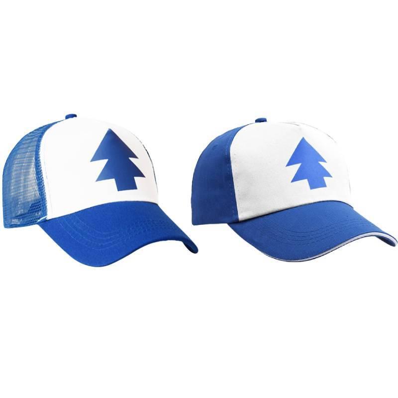 Dipper Falls Gravity Pines Blue Pine Tree Symbol Baseball Cap Hip Hop Otaku Hat