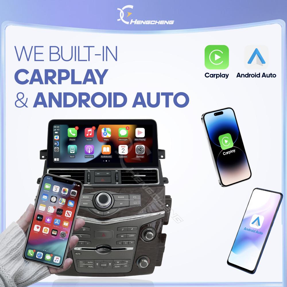 12.3 " Android13 Car Multimedia Video Player For Nissan Patrol Y62 Infiniti QX56 QX80 2010-2020 GPS Navigation CarPlay Auto 4G