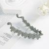 Plastic Flower Banana Clips Plum Blossom Ponytail Holder Fashion Accessories Vertical Clip  School