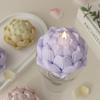 Stampo in Silicone in Resina Epossidica a Forma di Fiore di Loto Riutilizzabile Fai da Te per Candele Sapone Gesso Decorazioni per la Casa Artigianato Stampo per Colata