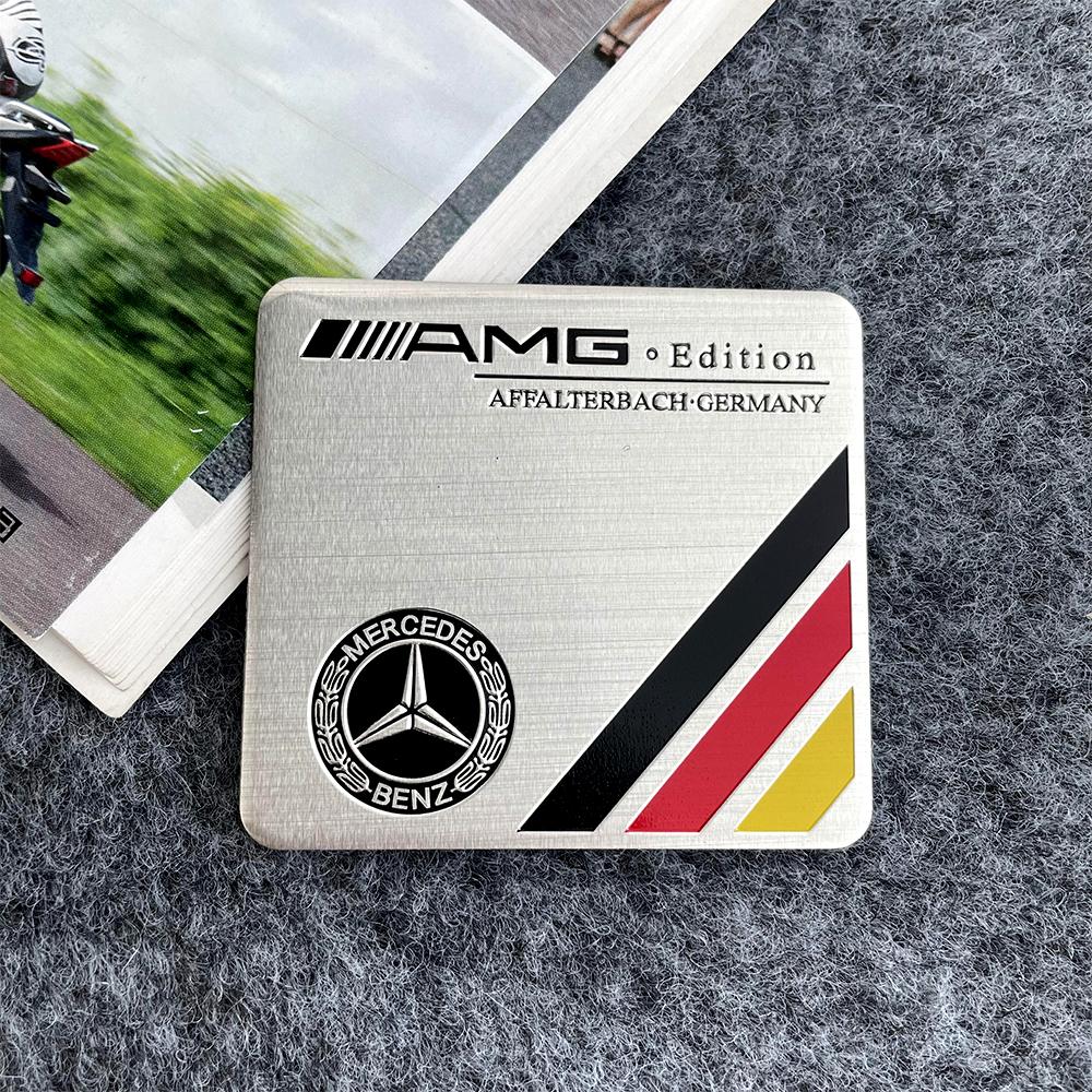 GLC GLB 3D Aluminum Mercedes Benz Badge Car Styling Stickers Decal Accessories For AMG W177 W176 X166 X167 C257 C218 X253 C118