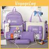 Cute Lightweight Canvas Backpack For Teenage Girls With Large Capacity And Breathable Design
