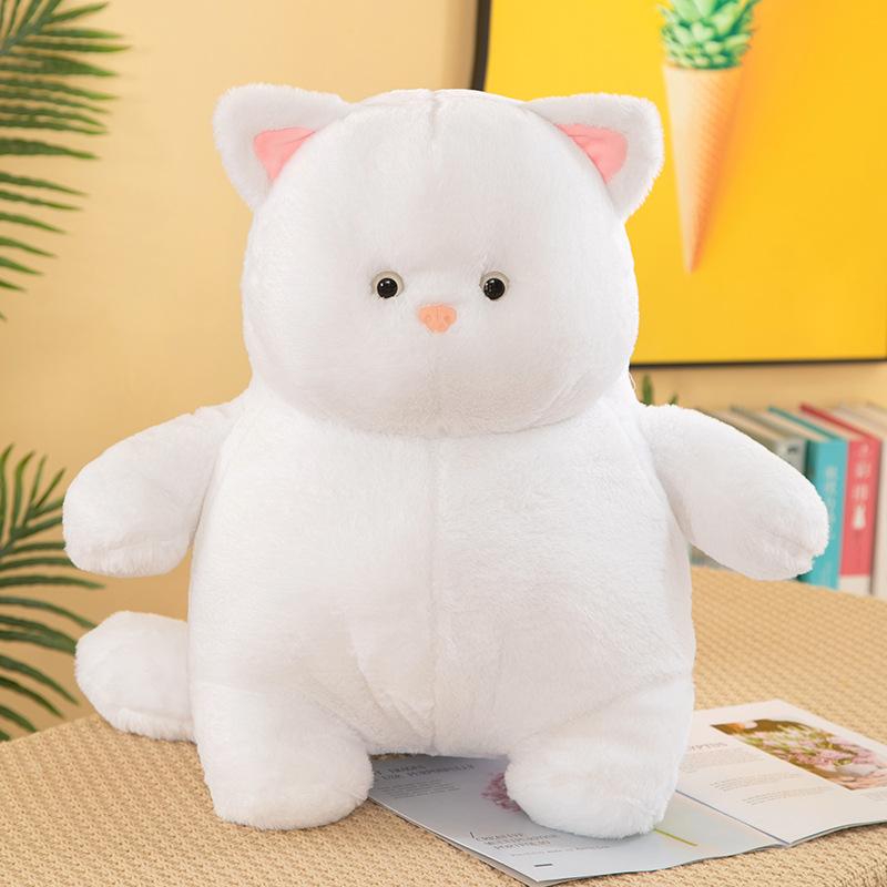 

Толстый кот кукла милая хакими плюшевая игрушка подарок на день рождения для девочки автомат для захвата тряпичная кукла 35cm/0.4lg белый