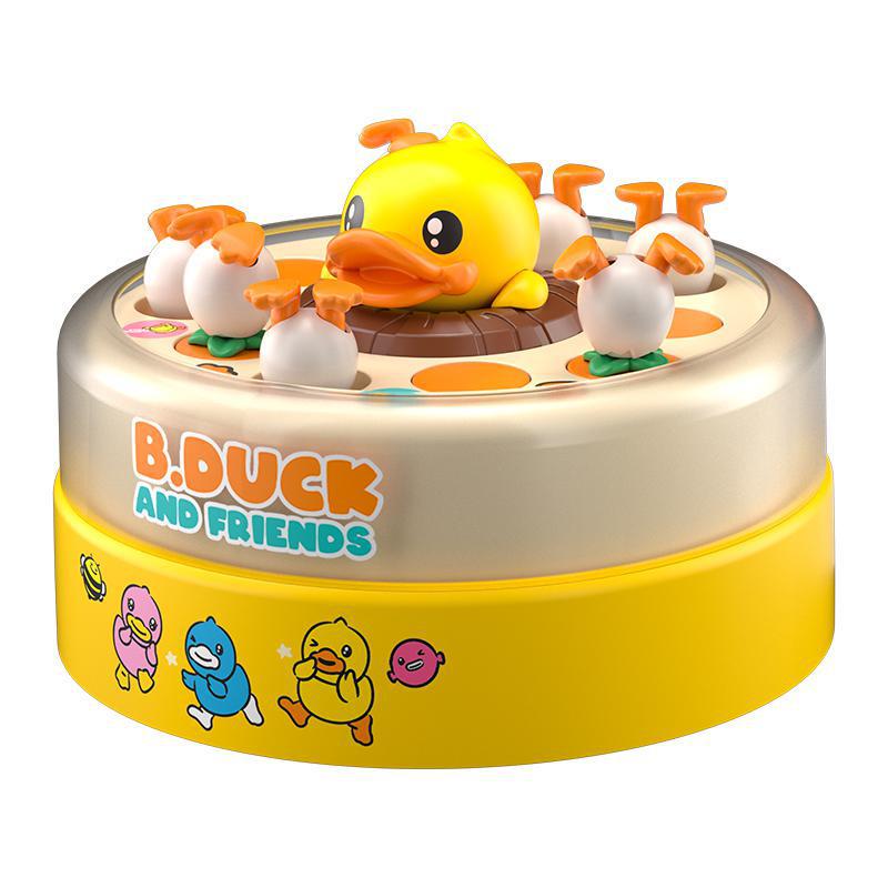 Children's Little Yellow Duck Bouncing Toy - Turntable for Focus and Parent-Child Fun