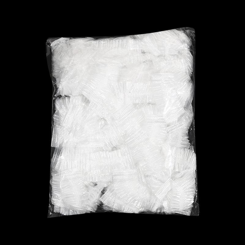 100 stk. engangs hårfarge øreklokker vanntett øredeksel bakeolje vask dusj bading barber frisør rengjøringstilbehør