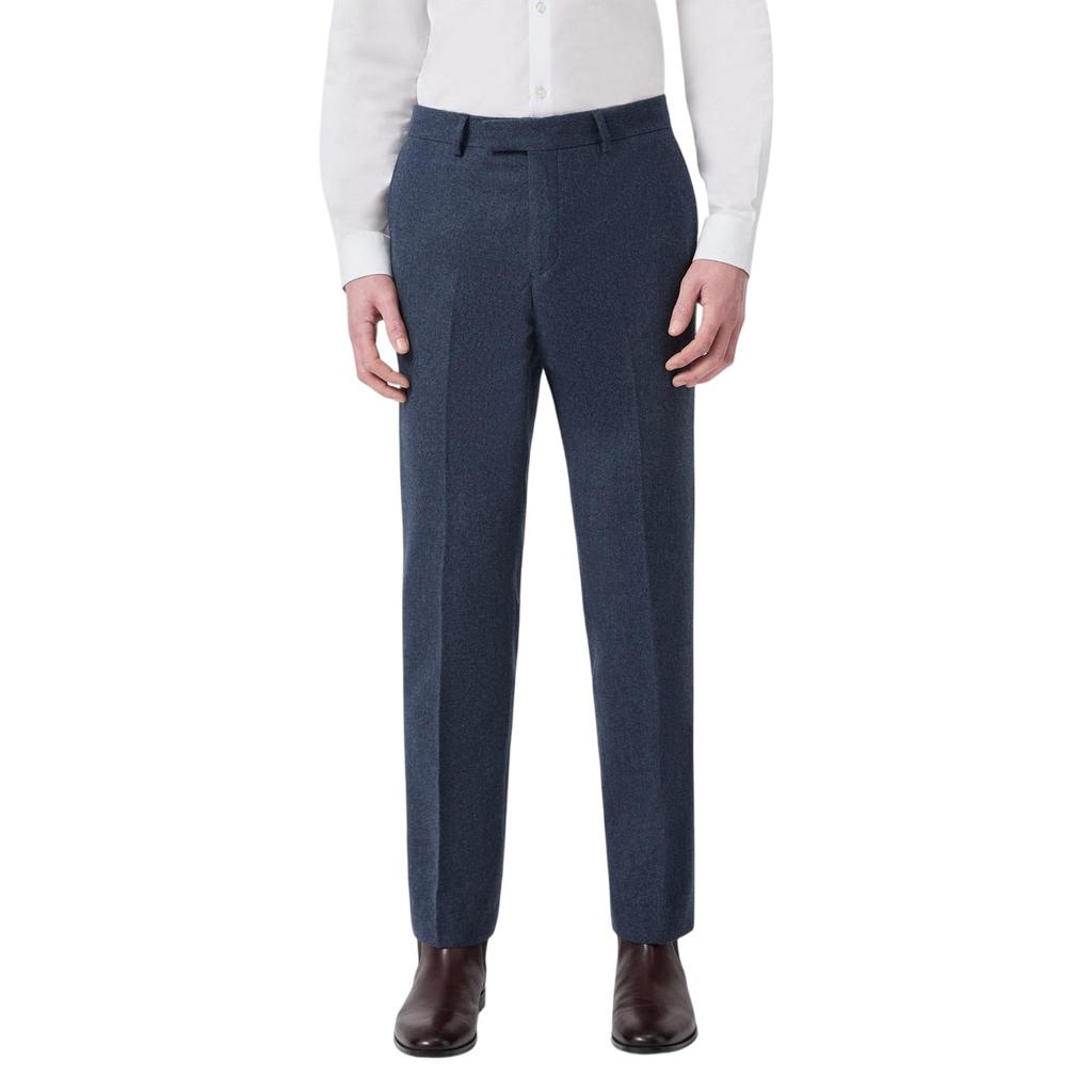 Without Prejudice Mens Archer Wool Slim Trousers