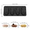 4 Cavity Creative Nut Design Mousse Cake Mold Pecan Silicone Chocolate Mould Food Grade Kitchen Bakeware Dessert Baking Tools