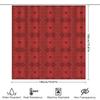 Rustic Red Bandana: Classic Western Pattern Shower Curtain For A Vintage And Bold Bathroom Dcor