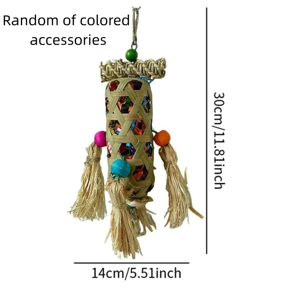 Bite Resistant Parrot Chewing Toys Shredding Crinkles Corn Husk Grinding Toy  Mental Play Training