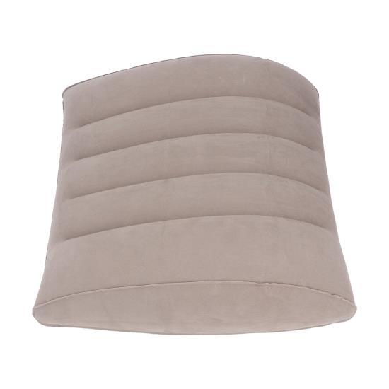 Inflatable Lumbar Pillow Portable Inflatable Lumbar Support Pillow for Car Office Travel Gray 