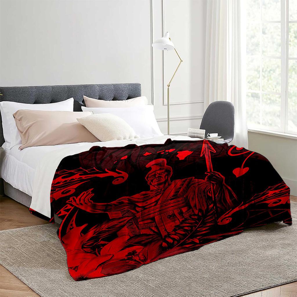 Polynesian Patterns Blanket for Sofa Bed Travel Camping Living Room Office Conditioning Blanket for All Seasons Gifts