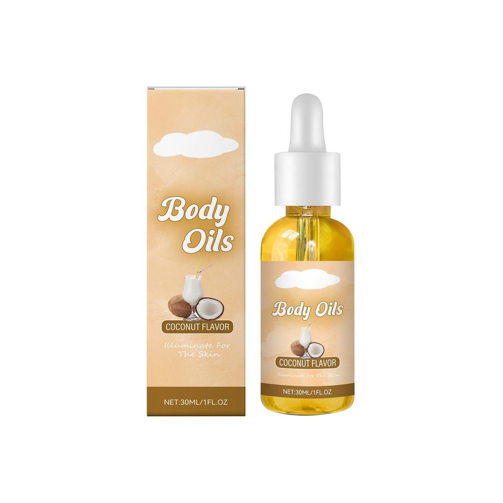 Řada tělových olejů: Vyživuje kolena, Čistí a zjemňuje suchou drsnou pokožku, Dlouhotrvající vůně s bělícím účinkemS 30ml