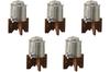 Set of 5 Tokusa Wooden X 17cm Shochu Made In Setomonohonpo Multi-Servers (1.8L) (with Stand) [14.5 (1800cc)] Servers, China,