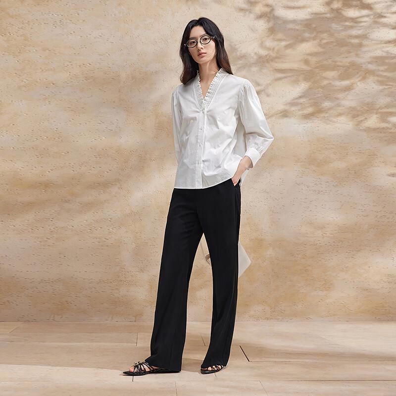 Women's Micro-Flared Suit Trousers