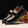 2557 Loafers Men's Casual Leather Shoes Fashion Trend Versatile One-Pedal Tassel Loafers Men's Foreign Trade