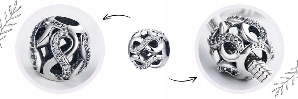 Charms Infinity Sign Bead Pr 925 Pendant Beads Gift