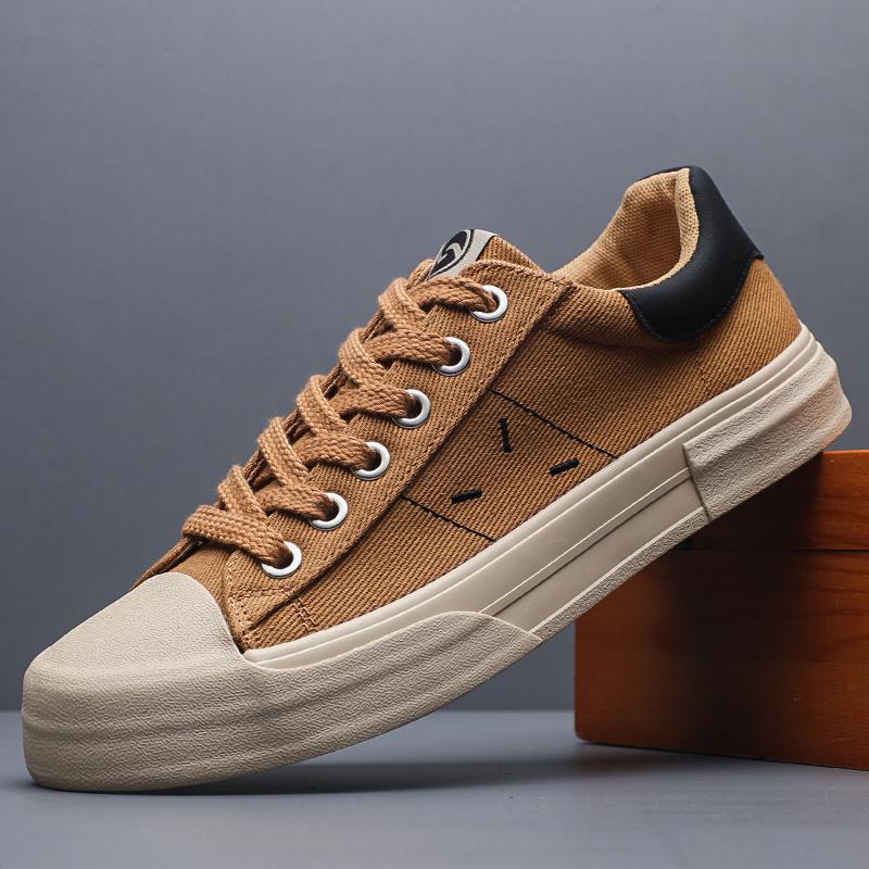 Fashion Men Casual Shoes Classic Vulcanized Sneakers Men's Canvas Shoes Couple Casual Shoes Low Top Flats Shoes Retro Shoes SS25851