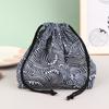 1Pc Japanese Style Drawstring Lunch Box Storage Bag For Travel Picnic Portable Easy Wash Bento Lunch Box Tote Pouch