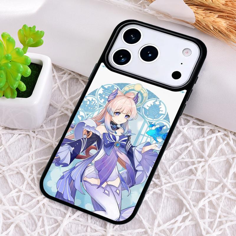 Modische Genshin Impact Sangonomiya Kokomi Handyhülle für iPhone 17 Air 16 15 11 12 14 13 Pro Max Stoßfeste Hülle