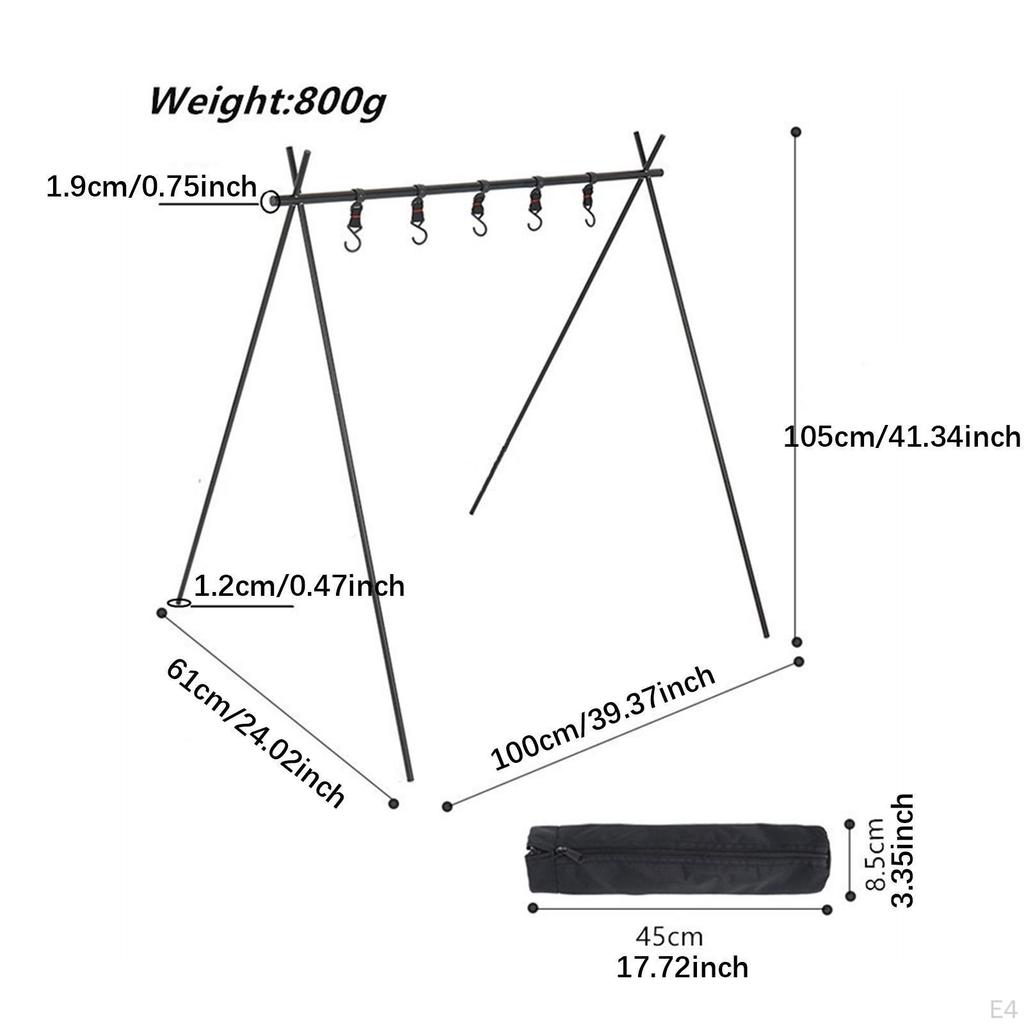 Camping Kochgeschirr Hängen Rack Stehen Robust Professionelle Multifunktions Regal Lagerung