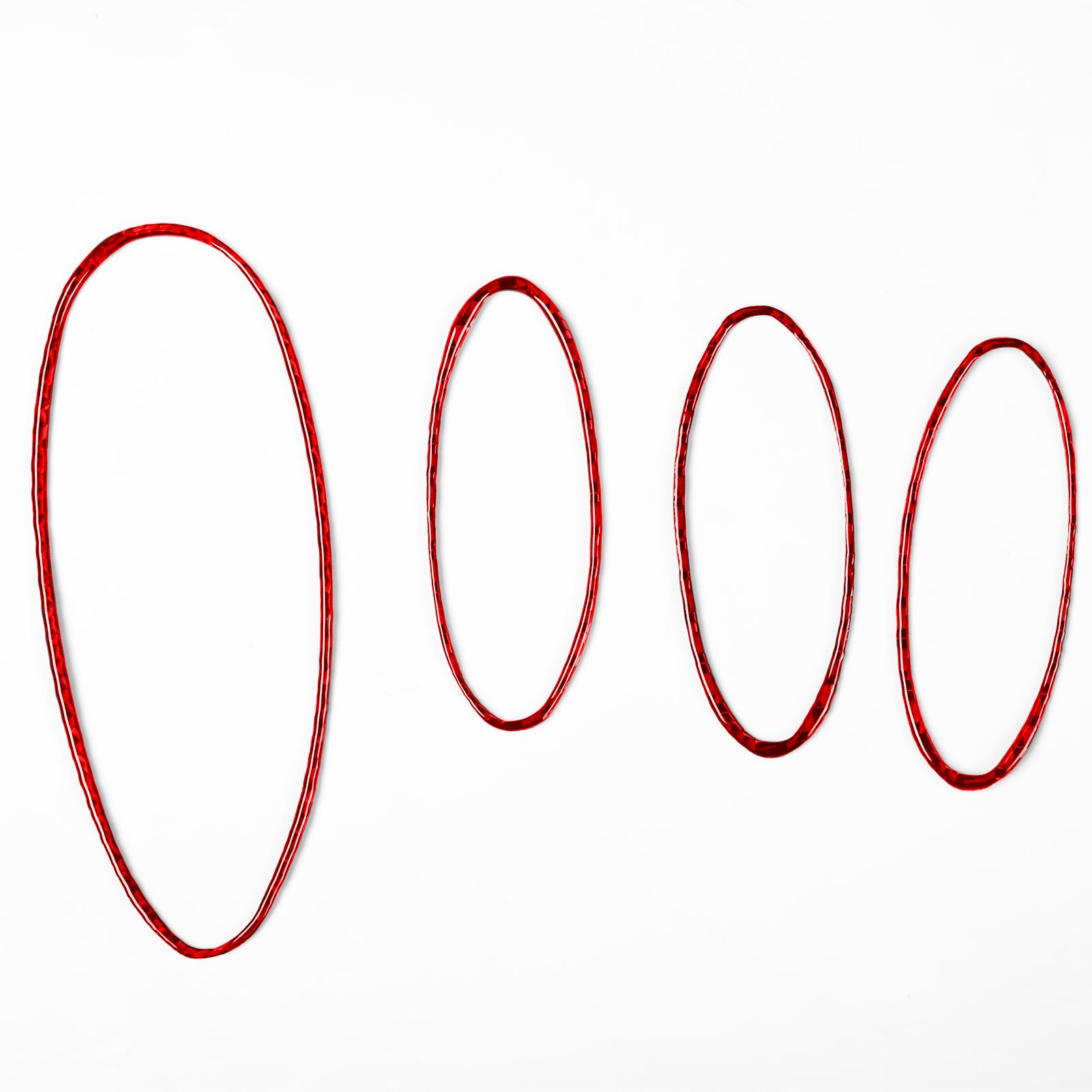 

Для Mercedes-Benz CLS C219 2004-2009, кнопка подъема двери автомобиля, наклейка на рамку, отделка из углеродного волокна, внутренний стиль красный