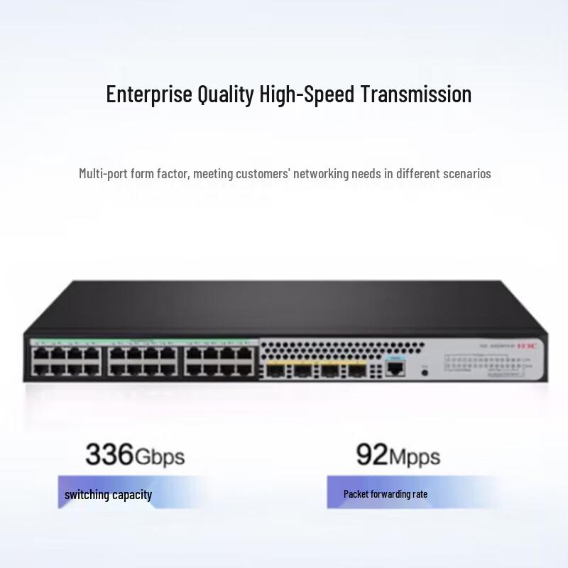 

H3C S5024PV5-EI-HPWR Managed Gigabit PoE Switch