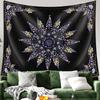 Floral Butterfly Tapestry, Boho Wildflower Moon Print Large Wall Hanging for Bedroom Living Room Aesthetic Home Decor