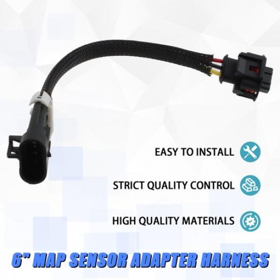 MAP Sensor Extension Cable Plug For GM LS1 LS2 LS6 To LS3 LS9 LSA Gen 3 To Gen 4