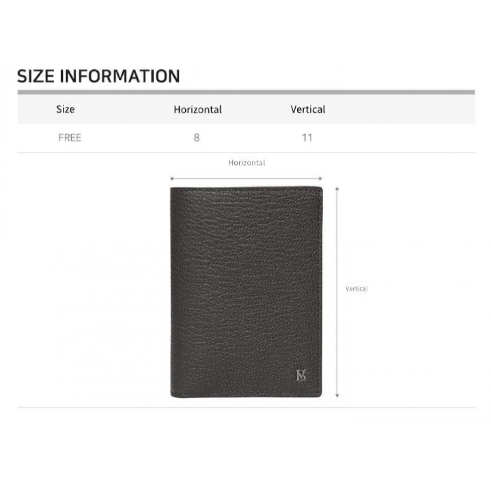 Benovero Goat Embossed Business Card Holder Brown Bmg1acp1236w1
