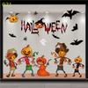 Halloween Hotel Shopping Mall School Classroom Window Sticker Pumpkin Skeleton Wizard Bat And Other Glass Stickers Wall Stickers