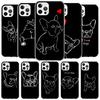 French Bulldog Black White Cover Phone Case For iPhone 16 17 Air 15 14 Pro Max 16E Phone Case 13 Mini 12 11 7 SE 8 Print Pattern