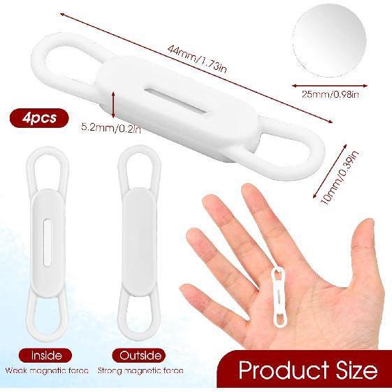 Jeffdad 4 Pcs Silicone Magnetic Pen Pencil Holder, Multicolor, 569778 3 DWxwy9Q9m