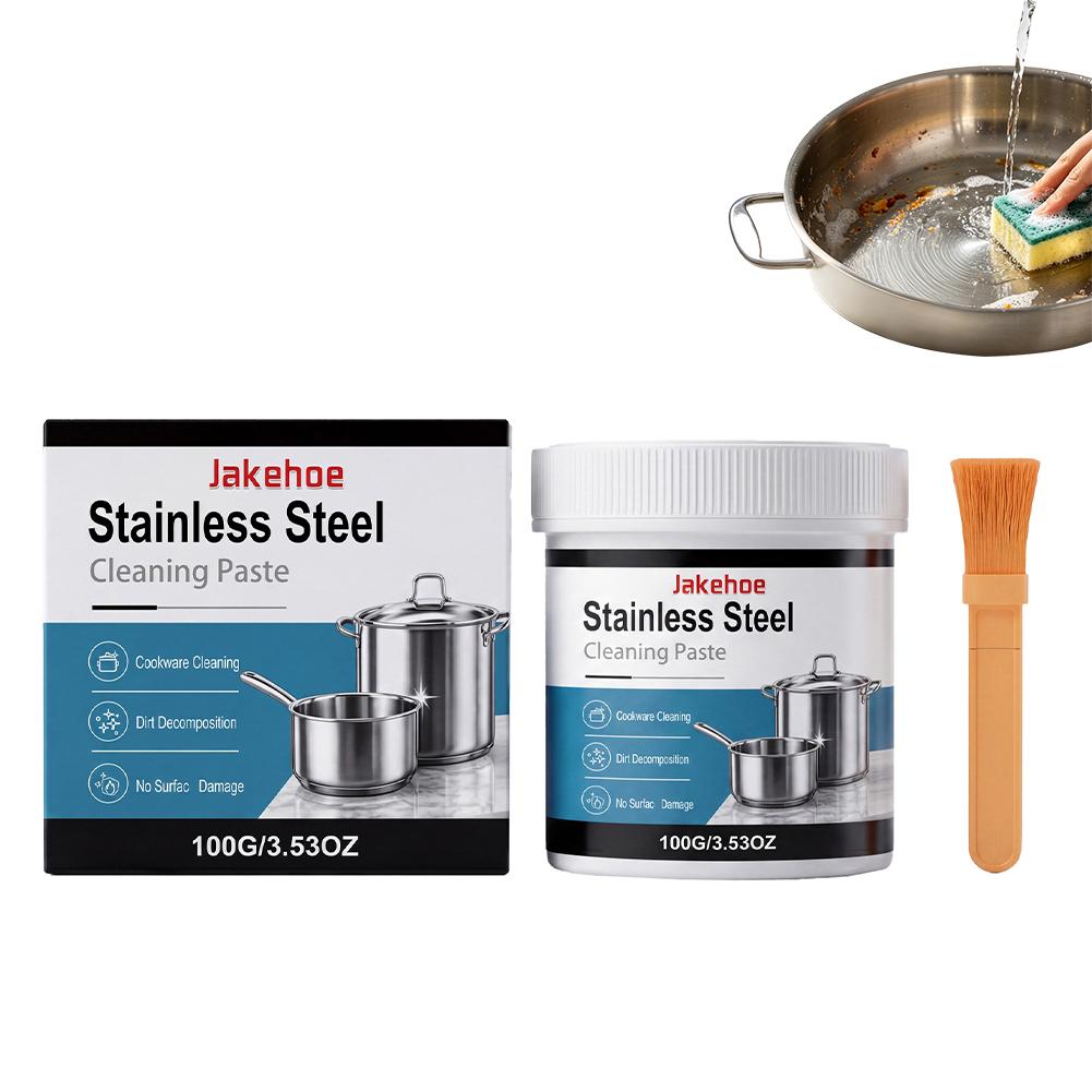 1/2SET Stainless Steel Scratch Repair Cream Remove Scratch Restore Shine Appliances Renovation Stainless Steel Polishing Agent