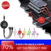 XR Car New Honda Car Mounted Telescopic Three In One Mobile Phone Charger Car Accessories for Honda Mugen Power Honda Civic Ac