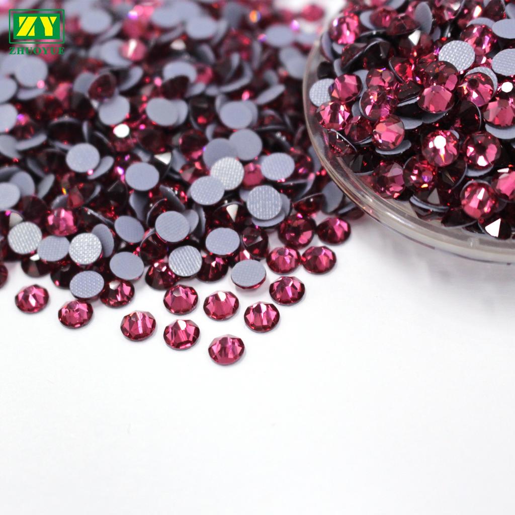 2mm SS6 Eco-Friendly Glass Rhinestones for Wedding Dress Trimmings Nail Art & Bags-Factory Direct Sale