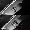 Carbon Fiber Look Door Window Lift Switch Frame Cover molding Trims Accessories for 2014 2015 2016 2017 2018 Chevrolet Corvette C7