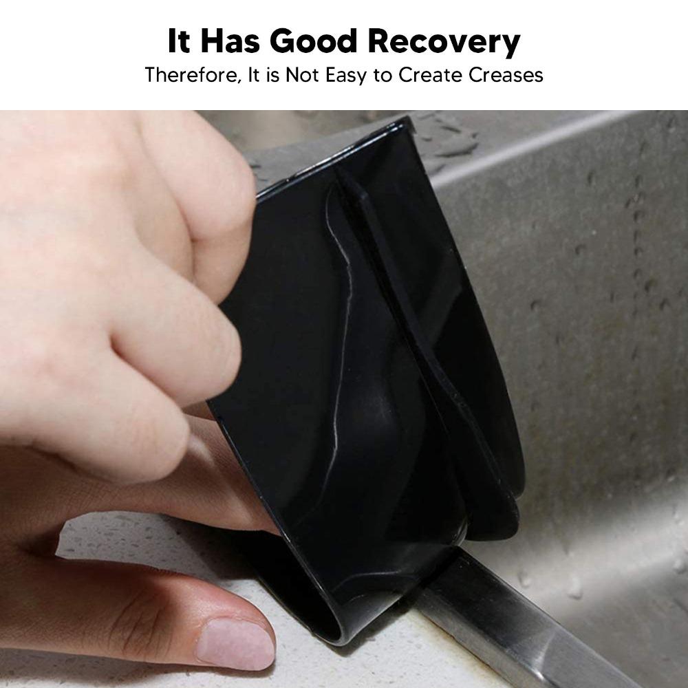 2 PCS Black Kitchen Gap Filler Strip T Shaped Stove Gap Filler Kitchen Stovetop Cooktop