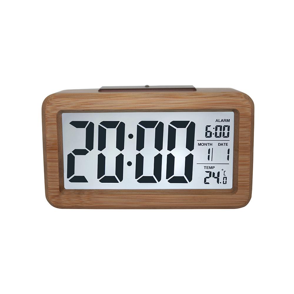 Popular Solid Wood Smart Alarm Clock - Fashionable Electronic Gift 1902