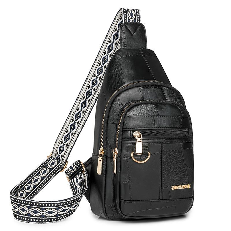 Kleine Sling Bags für Damen, Umhängetaschen, trendiger Reiserucksack aus Kunstleder, Sling-Geldbörse, Damen-Bauchtasche, Brusttasche mit verstellbarem Gitarrengurt