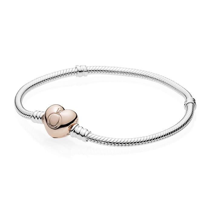 

Браслет Pandora с зажимом в форме сердца 580719-20см