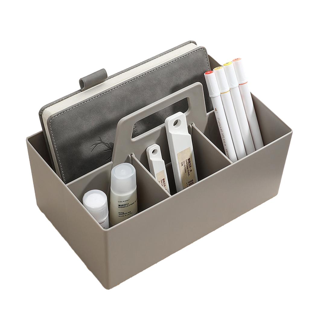 Overlapping Classification Adjustable Partition Storage Box with Handle Desktop Drawer Stationery Sundries Sorting Box