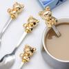 Creative Cute Cartoon Bear Coffee Spoon Dessert Fork Afternoon Tea Fruit 304 Stainless Steel Tableware Cutlery Kitchen Dining