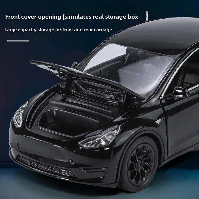 Y Model Tesla Miniature Vehicle Model With Sound And Light For Car Enthusiasts