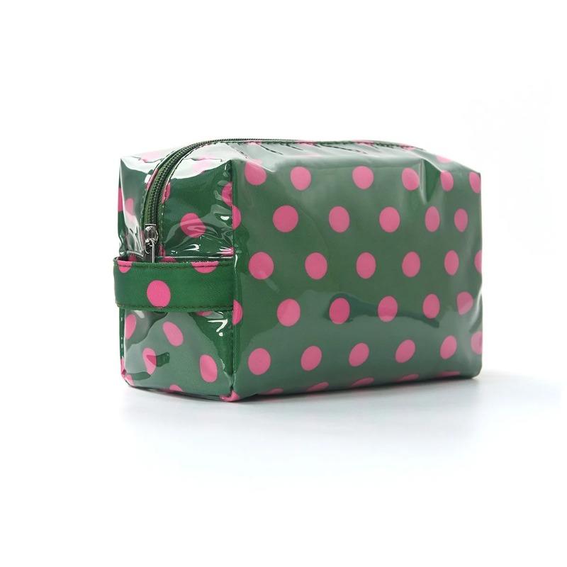 Large Striped Wash Cosmetic Bag for Women Portable Zipper Makeup Bag Large Capacity Toiletry Storage Organizer Pouch Bags
