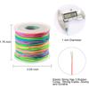 Stretchy String for Bracelets 3 Colors 1 mm Sturdy Elastic String Cord for Jewelry Making, Necklaces, Beading and Crafts