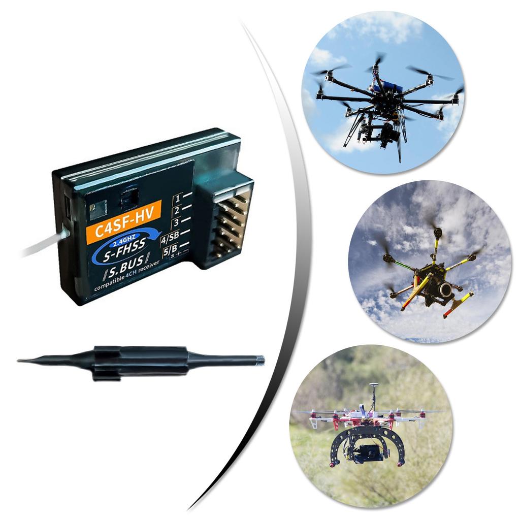 High Frequency C4SF 2.4G HV Receiver for FutabaS FHSS FHSS SBUS 3PV 3PK 4PKS 7PK T14SG Splashproof Receiver