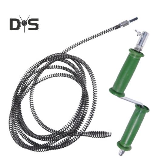 Unblock Spring Sewer Cleaning Brushes High Strength Spring Steel Dredge Spring Bead Chain Design Drain Cleaning Brush
