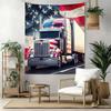 Kw Heavy Trucks Wall Decor Tapestry Art For Pet Memorial Birthdaywedding Party Backdrop Family Gift